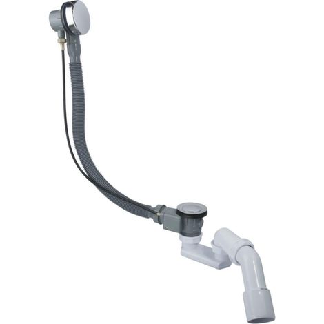 FugaFlow Efficiente Sobrado Combinaison vidage baignoire avec bonde tirette Chrome (1/4)