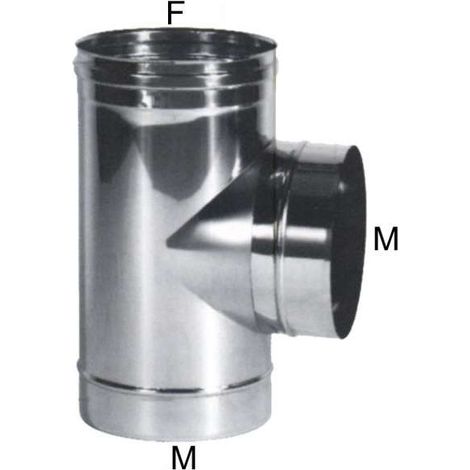 Gomito T Inox 8 Laterale m Maral (1/5)