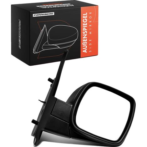 Espejo retrovisor exterior, material plástico, tamaño estándar, compatible con Renault Kangoo KW0/1, ajuste manual, diseño de espejo convexo. (1/5)