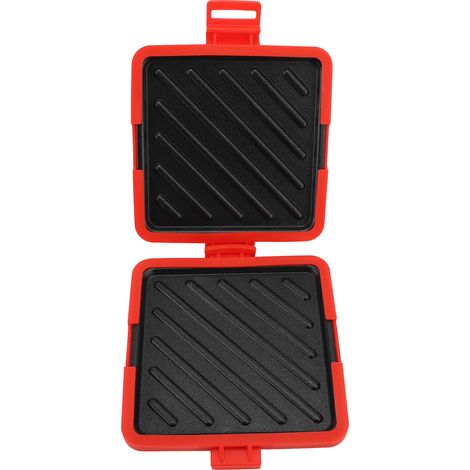 Machine à sandwichs à micro-ondes, grille-pain micro-ondable avec sangles réglables en Silicone, sans électricité, rouge (1/5)
