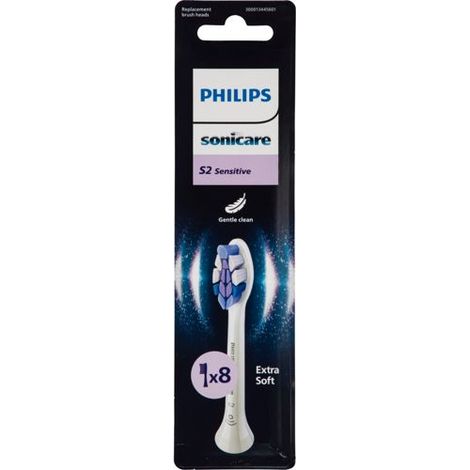 Pack of 8 brush heads - PHILIPS - HX6058/87 - S2 white