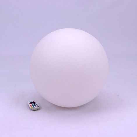 V-TAC VT-7807 SFERA LUMINOSA 41CM MULTICOLOR LED RGB 3W RICARICABILE CON TELECOMANDO IP67 - SKU 40201 (1/5)