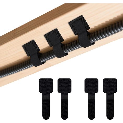 Lot de 50 Organisateur de Câbles Polyvalents Attache Cable Adhésif Réutilisable pour Gestion des Câbles sous le Bureau Télévision Ordinateur Ethernet Salon Bureau (1/5)