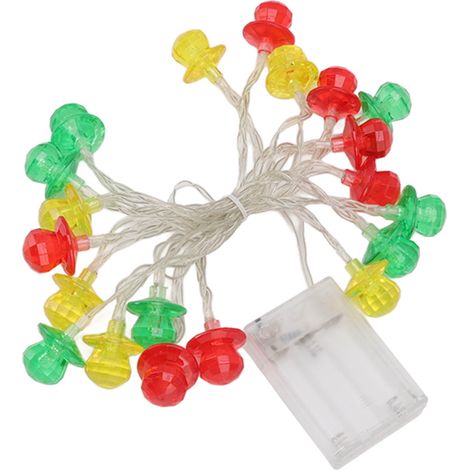 Guirlande lumineuse LED à piles, guirlande lumineuse décorative pour chambre à coucher, idéale pour Noël. (1/5)