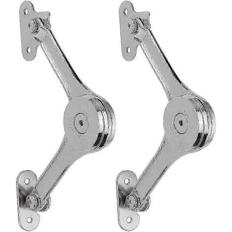 Lot de 2 charnières robustes pour couvercle avec fermeture amortie, maintenant le couvercle ouvert en toute sécurité pour placard de cuisine Maxi (1/3)