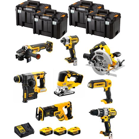 DeWALT Kit DWK805T (DCD996 DCH273 DCG405 DCF887 DCS334 DCS367 DCS570 DCL050 3 x 5,0 Ah DCB115 4 x TSTAK VI) (1/5)