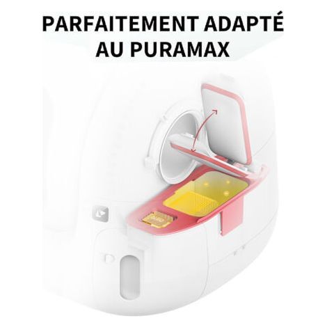 À utiliser dans le bac à litière autonettoyant désodorisant pour chat PETKIT PURA Max, parfum longue durée, très sûr, non irritant, durable (paquet de 3) (1/3)