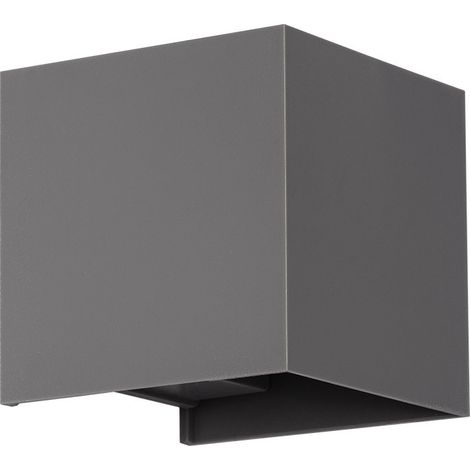 Aplique de Pared Exterior LED 6W Aluminio Iluminación Doble Cara Eros 2700K Antracita Blanco Cálido