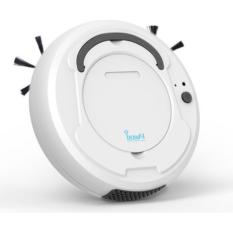Aspirateur Robot Laveur 3 en 1, Forte Aspiration 1800Pa - Autonomie 100min, Blanc (1/4)