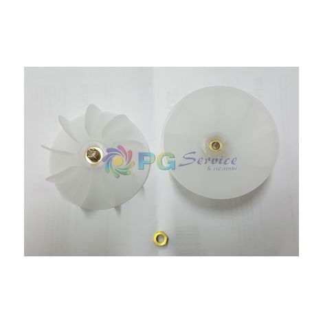 Ventola universale per phon asciugacapelli 63.5mm x 24mm con dado di blocco