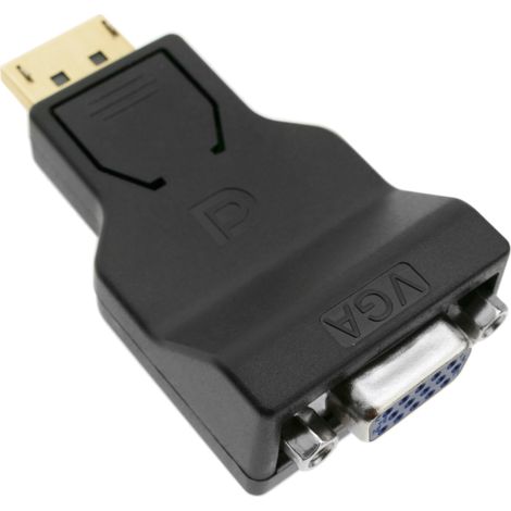 BeMatik - Adaptateur Compact DisplayPort mâle vers VGA femelle (1/5)