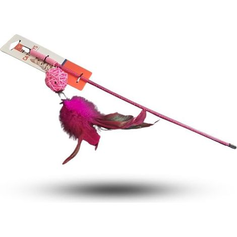 Jouet pour Chat  avec Plume et grelot  Interactif  Tumbler Cat Toys Active Toy