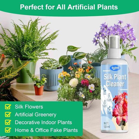 Reinigungsspray für Seidenpflanzen, Reinigungsmittel für künstliche Pflanzen ohne Reiben und Reinigungsspray für künstliche Blumen. (1/5)