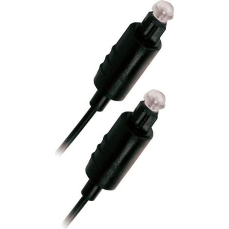 APM Cordon Fibre Optique Toslink - Male-Male - Noir - 2m (1/2)