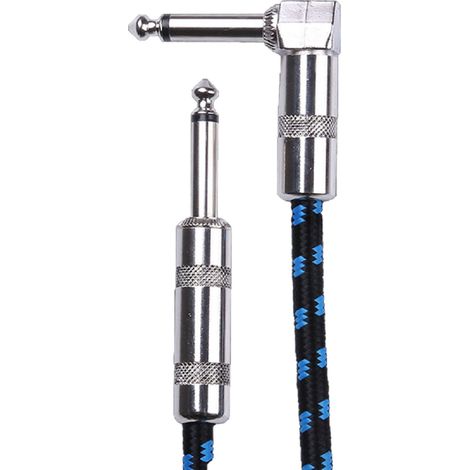 Câble guitare anti-parasite 3m, fiche jack noire et bleue, âme en cuivre, cordon d'instrument pour scène et maison (1/5)