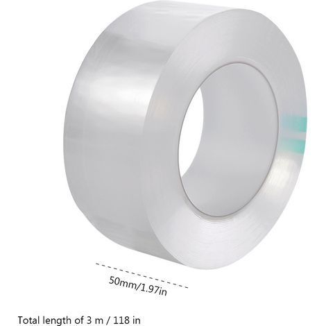 Wasser- und schimmelresistentes, transparentes Klebeband für Küchenspülen und Schwimmbäder. (1/5)