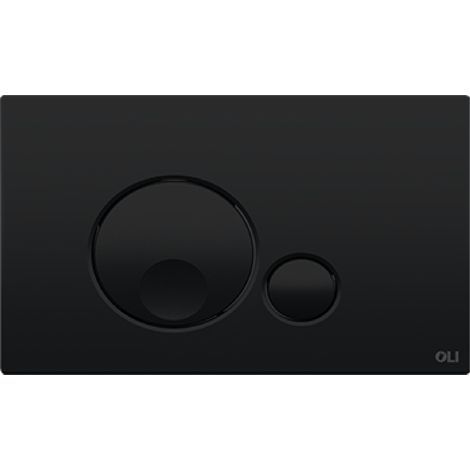 OLI Placca di Comando Globe Nero Opaco per Cassette WC ad Incasso OLI - OL0152952 Nero Opaco (1/2)