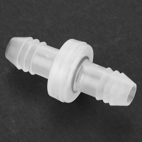 Clapet anti-retour 3/8" pour carburant et gaz, corps PP joint VITON 10mm (1/4)