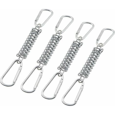 Fixation d'auvent à Tension à ressort à boucle, accessoire de fixation de voile d'ombrage avec 4 ressorts hélicoïdaux pour auvents de tente (1/5)