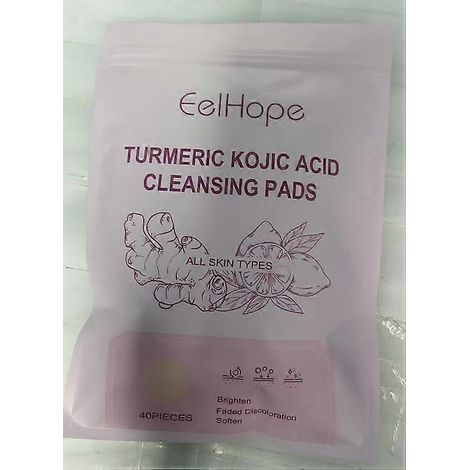 40 Stück Kurkuma-Tricarbonsäure-Reinigungspads für die sanfte tägliche Hautpflege und Feuchtigkeitspflege