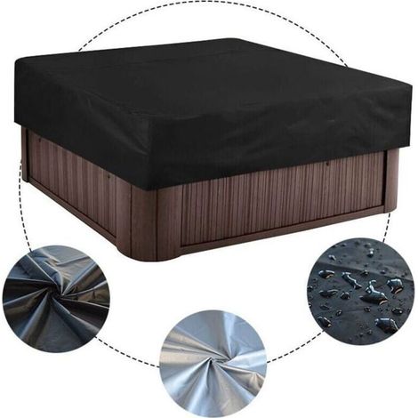 Bâche Solaire Carrée pour Piscine, Ourlet Élastique avec Protection UV, Dimensions 220×220×30cm, Sans Étiquette