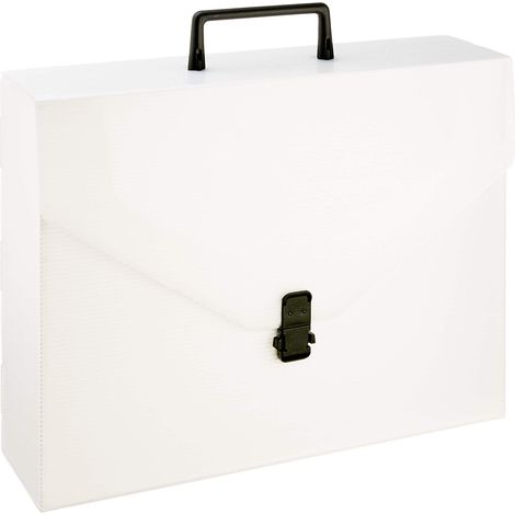 Fellowes Valigetta Portadocumenti in Polionda M298 28x38x10 cm Bianco Trasparente (1/3)
