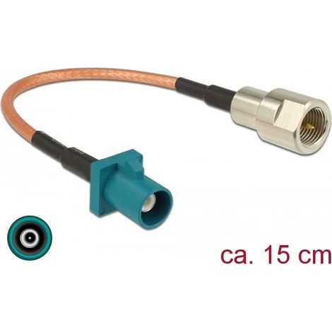 Delock Cable de antena de FAKRA Z macho  FME macho de RG-316 15 cm