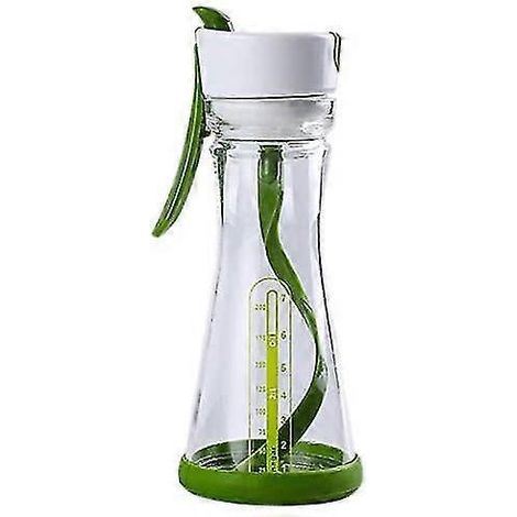 Mélangeur pour vinaigrette et flacon mélangeur, bouteille pratique pour préparer et conserver sauces, vinaigrettes et marinades, récipient avec mélange homogène pour cuisine et repas (1/4)