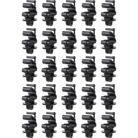 25pcs t Post Isolateurs, clôture électrique Pinlock Isolateur fil Clips pour les clôtures de ferme et de jardin (1/5)