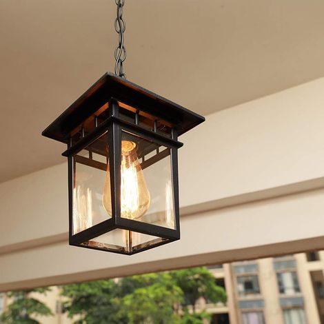 Lampe À Suspension - Pavillon Noir - Sans Source Lumineuse - Pour Salle À Manger Bureau Café - 1 Pièce