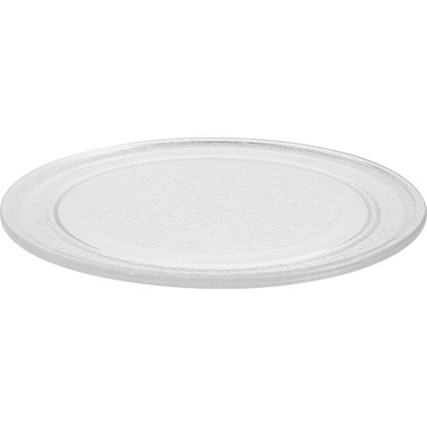 Plateau tournant en verre pour micro-ondes, résistant à la chaleur, facile à nettoyer, pièce de rechange stable pour four à micro-ondes, installation facile, antidérapant, pour la maison et (1/5)