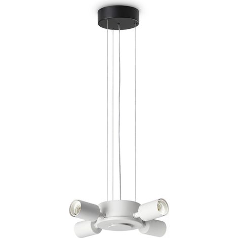 Ideal Lux SET UP Suspension à plusieurs bras noire 4x E27 (1/2)