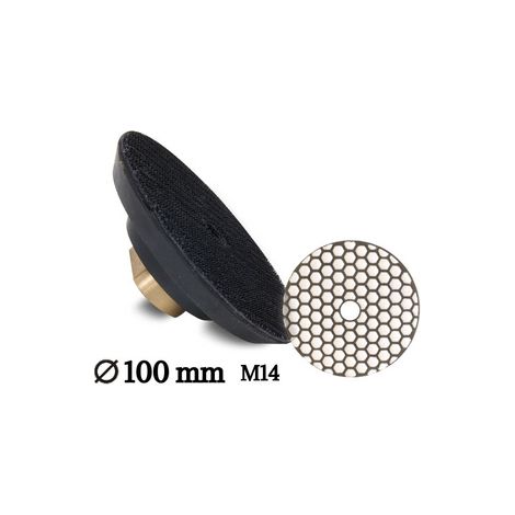 Flexible Scheibe 100 mm M14 mit Klettverschluss (1/3)
