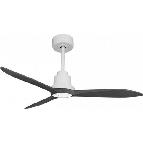 Tenerife Ring - Super destratificateur et ventilateur DC 132 cm Blanc pales bois noir sans Lumière 25 à 35 m² (1/4)