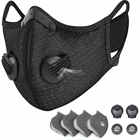 Maschera sportiva da esterno per bambini e adulti, maschera da equitazione, maschera nera, borsa inglese (1/4)
