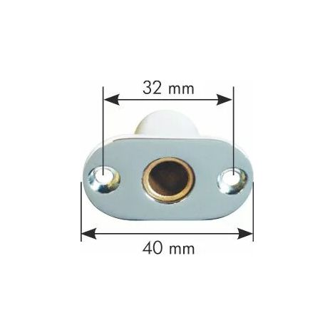 BOITE A ROULEMENT OVALE CHROME MAT POUR 8660TH ET 9210TH