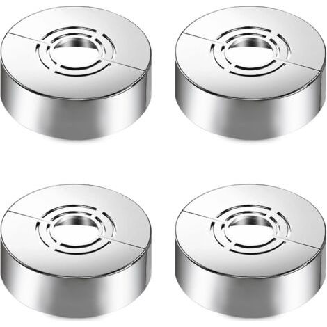 A 4 pièces rosaces de douche, 3 tailles en 1 rosace de recouvrement pour Ø20 mm/25 mm/33 mm, rosace de recouvrement divisée pour accessoires de douche et décoration de robinetterie (1/5)