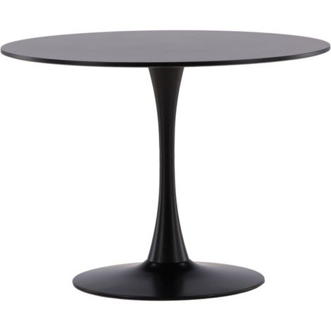 Table à Manger Ronde "Glade" 100cm Noir (1/5)