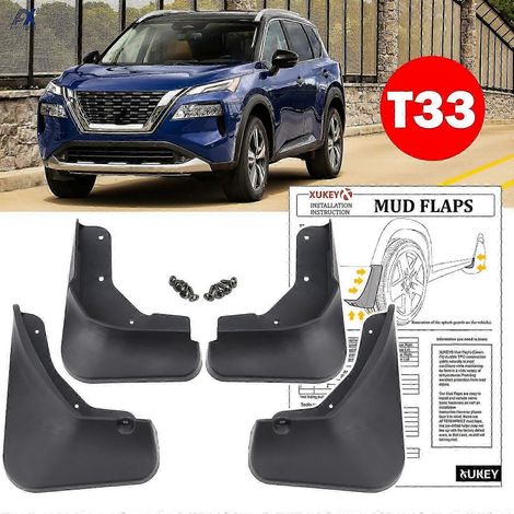 4 bavettes de protection moulées avant et arrière pour Nissan Rogue X-Trail XTRAIL T33 2021-2022. (1/5)