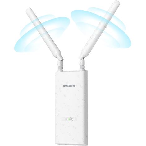 AC1200 Repeteur WiFi Extérieur Longue Portée avec Port POE Gigabit, Amplificateur Sans Fil Exterieur Double Bande 867Mbps 5GHz (1/5)