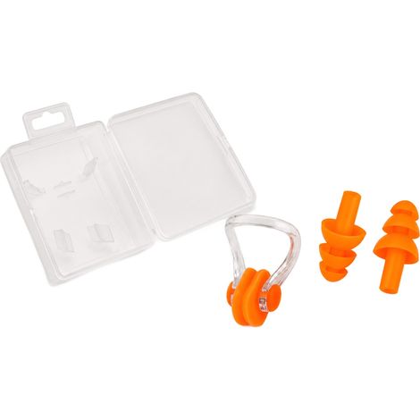 AQUA SPORT SET DI TAPPI A CLIP + SCATOLA ARANCIONE AS1293