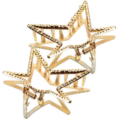 Pieces Metal Star Hair Clips, Mini Simple Clip (1/5)