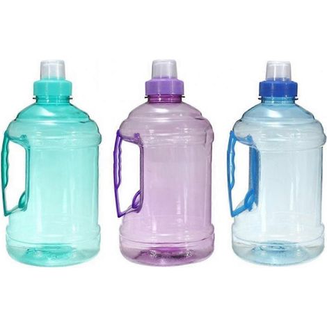 Gourde de sport en PET de grande capacité (2 L) pour la course à pied et l'entraînement en extérieur. (1/5)