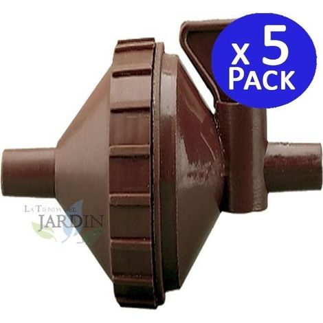 5 Stück Abnehmbarer Wasserfilter 10 mm mit Absperrhahn, Ideal für Bewässerungs- und Wassersysteme