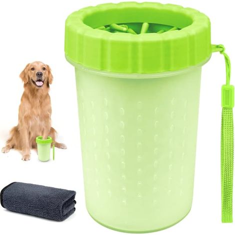 Nettoyage automatique des pattes d'animaux en verre, nettoyage magique, nettoyeur de pattes pour chiens, accessoires de nettoyage pour animaux (1/5)