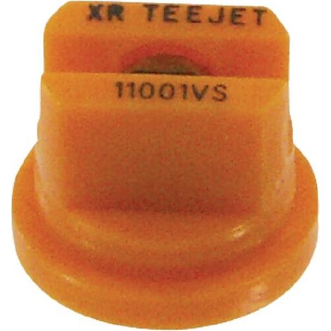 Tobera est谩ndar doble chorro plano XR 110掳 01 naranja acero inoxidable TeeJet TEEJET XR11001VS (1/2)