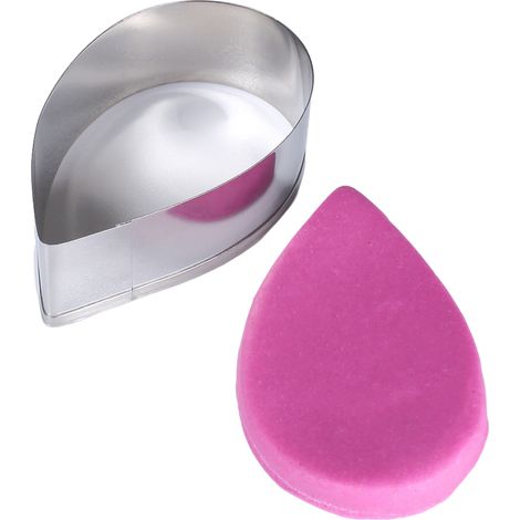Ensemble de 7 emporte-pièces en acier inoxydable en forme de goutte d'eau pour décorer des fleurs en fondant et des pétales. (1/5)