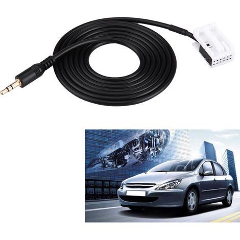 Cavo AUX, cavo ausiliario per autoradio con strumenti per la rimozione dell'autoradio per C2 C5 307308407 (1/4)