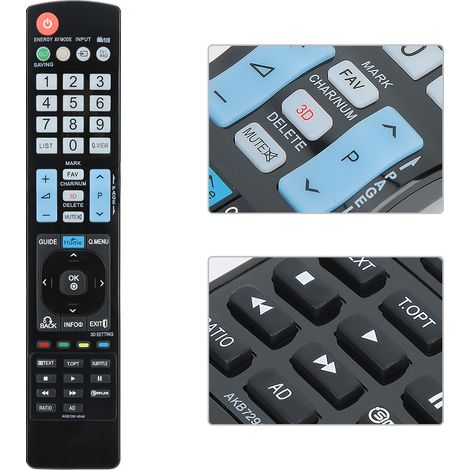 Télécommande universelle LG AKB72914048, compatible avec téléviseurs, portée 10 mètres (1/5)