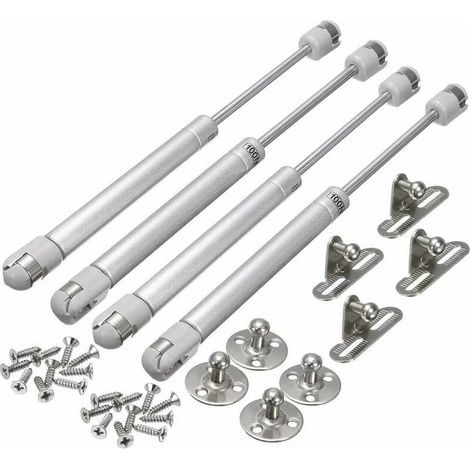 Vérin à Gaz 100N, 4 Pcs Amortisseurs Hydraulique pour Meubles, Levage de Porte et Armoire (1/5)
